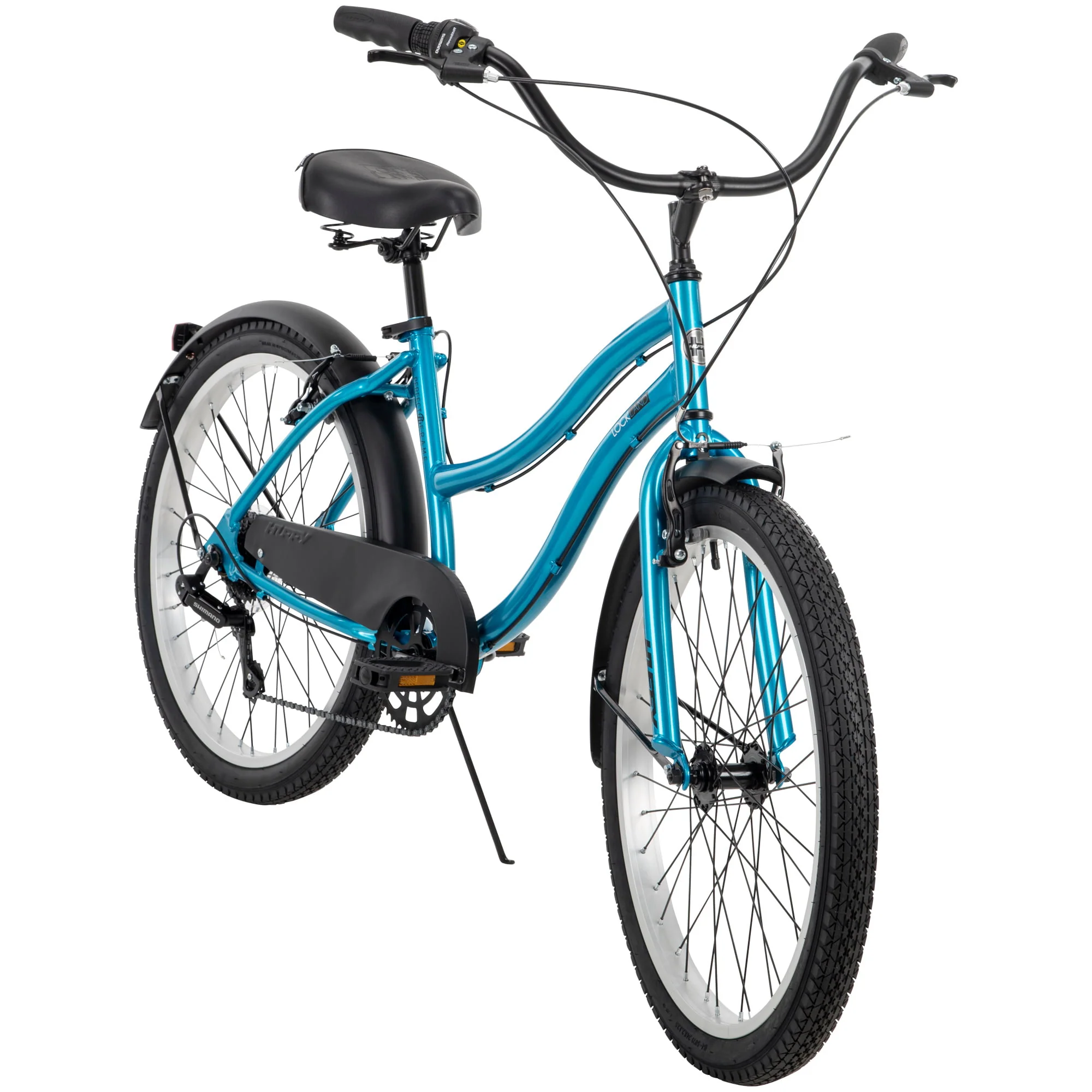 Lockland 24 In. 7-speed Cruiser Bicycle for Girls, Teal