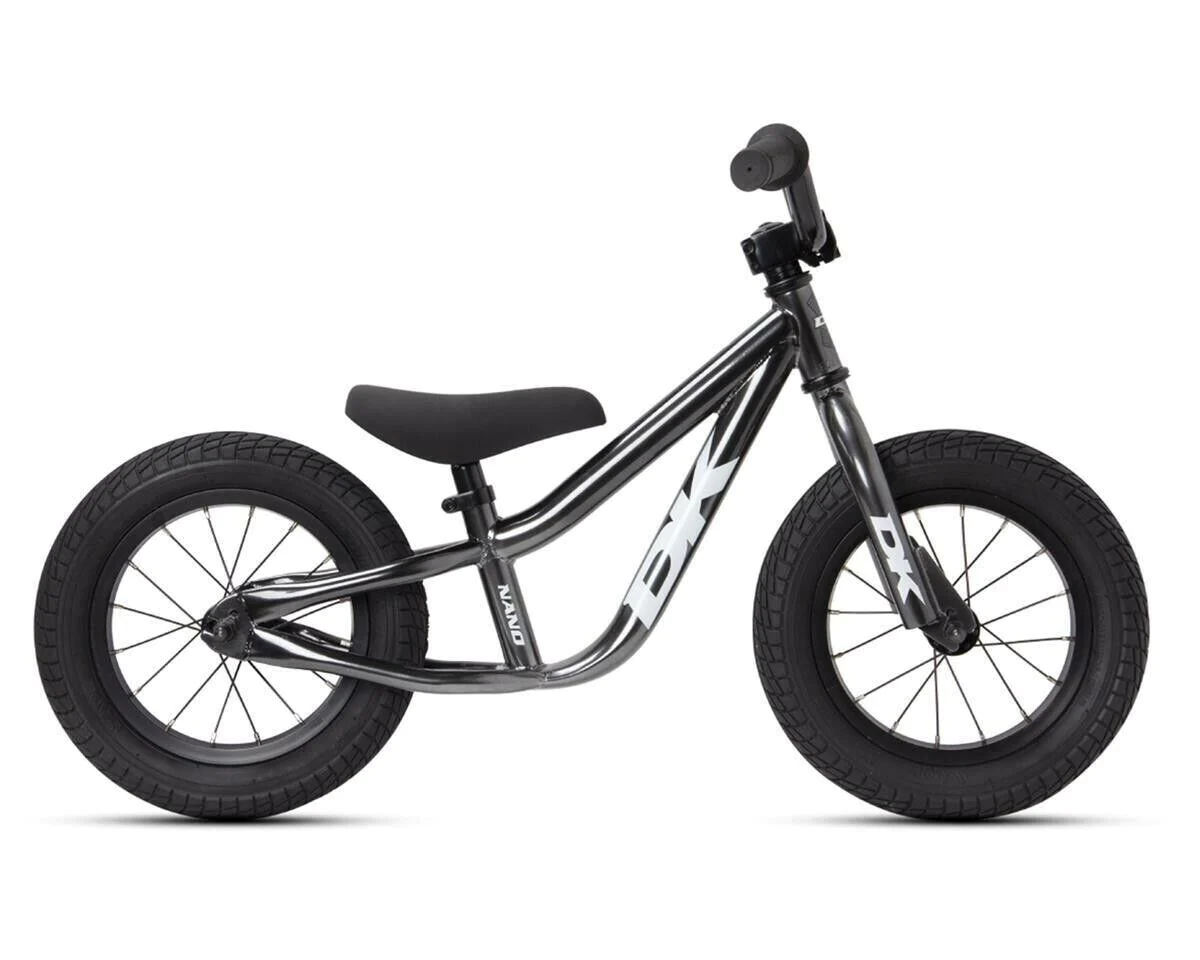 DK Nano Balance Bike SMOKE GRAY 12" BMX Kids Push CB2373