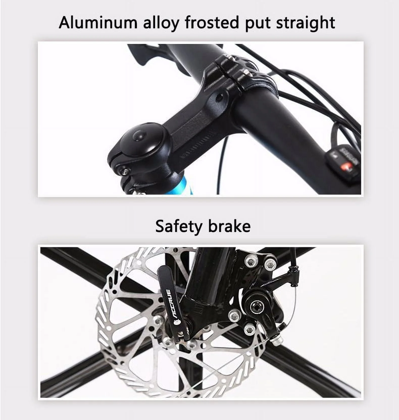 Mountain Bike for for Men and Women, 26-Inch Wheels, 21 Speed Drivetrain and Front Suspension, Dual Disc Brake and Adjustable Stem, Aluminum and Steel Frame, Youth/Adult Mountain Bike