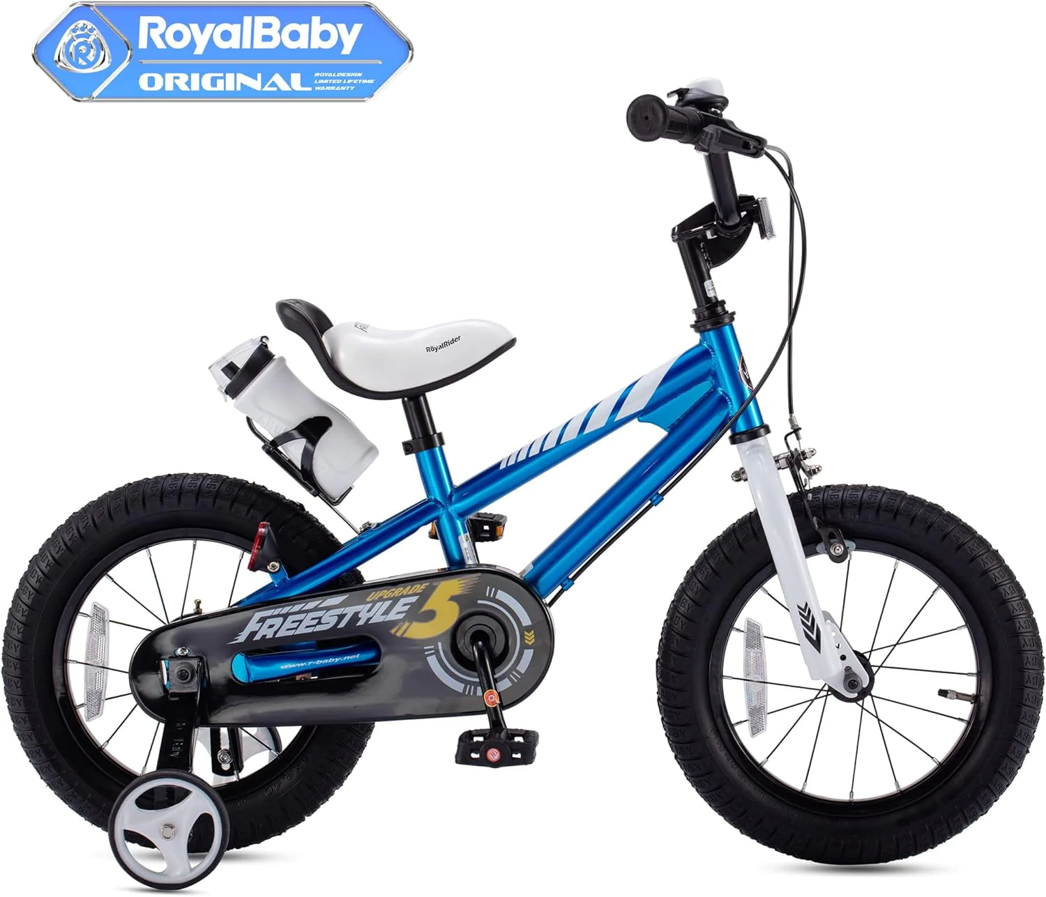 Royalbaby BMX Freestyle 12 inch Kid's Bike Blue with Two Hand Brakes