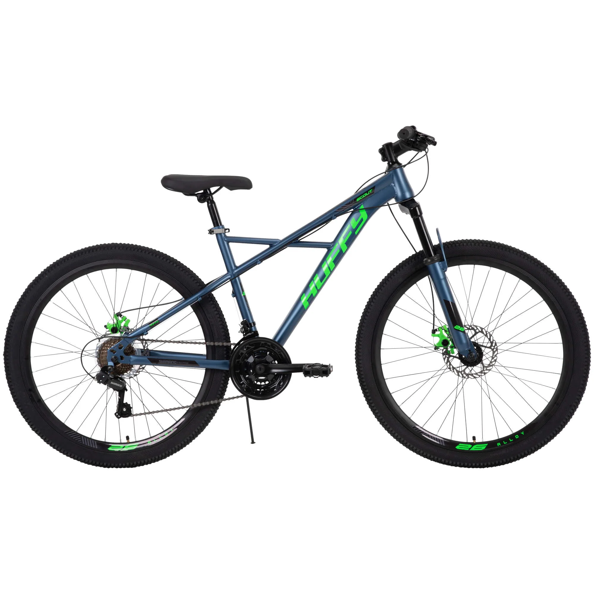 26-Inch Scout Men's 21-Speed Hardtail Mountain Bike, Denim Blue
