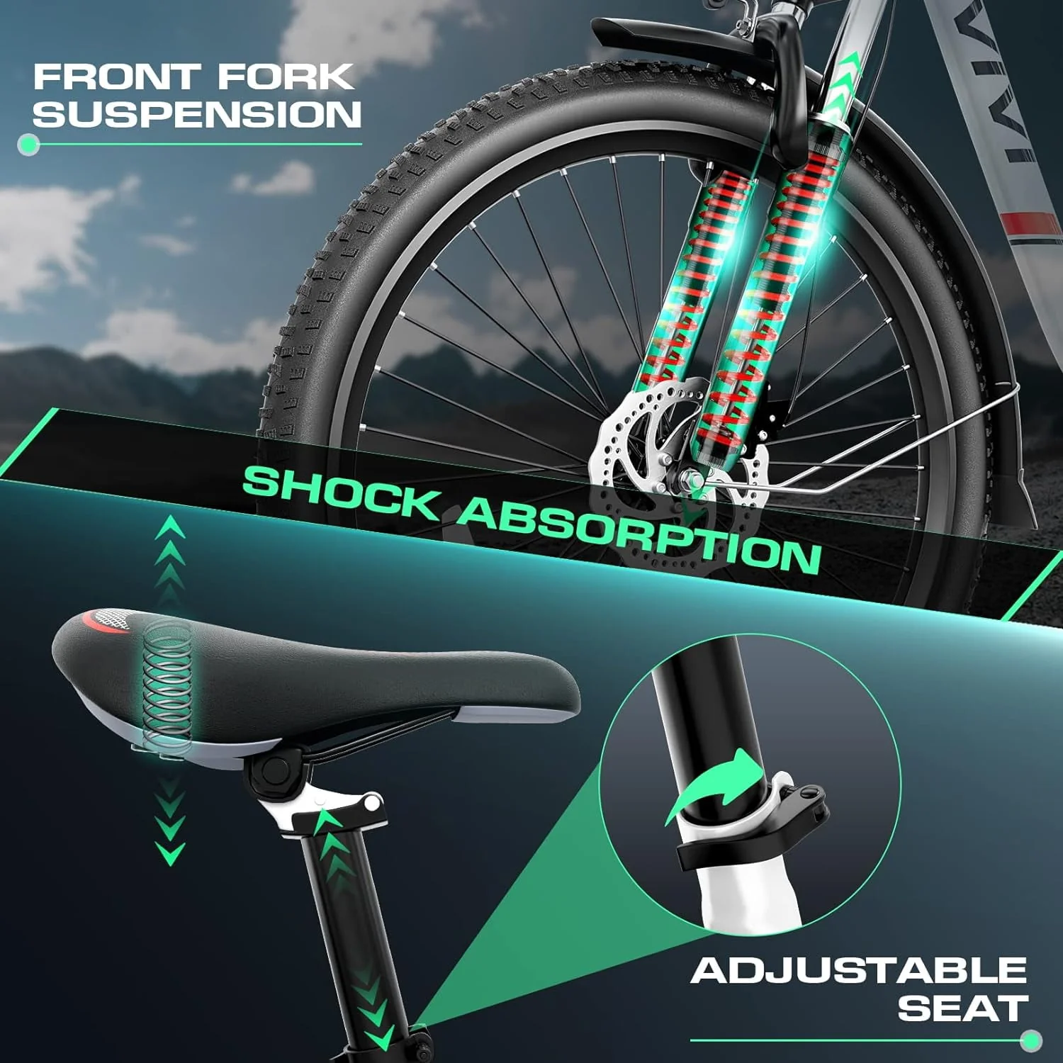 Vivi Electric Bike for Adults 26