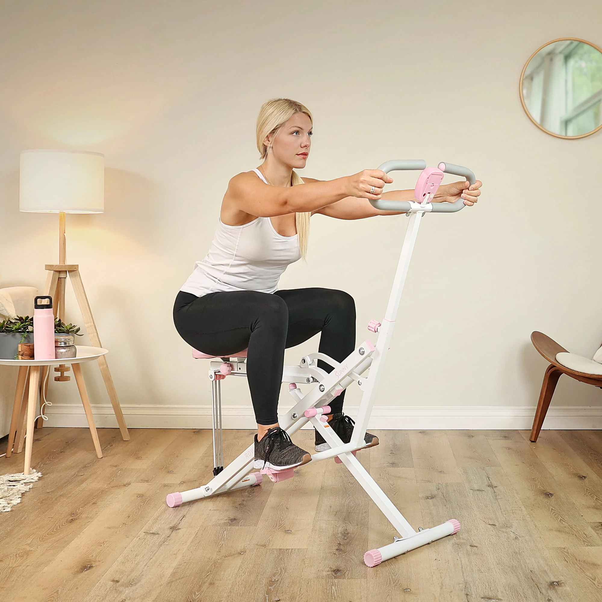 Sunny Health & Fitness Upright Row-N-Ride® Exerciser in Pink - P2100