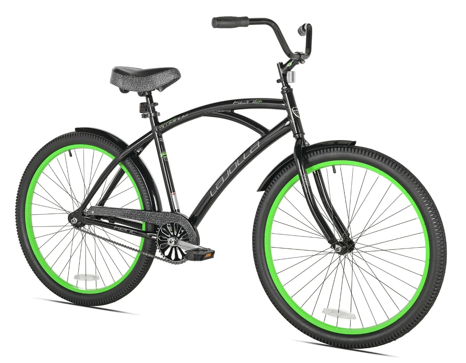 Kent 26" La Jolla Cruiser Men's Bike, Black/Green fast shipping new