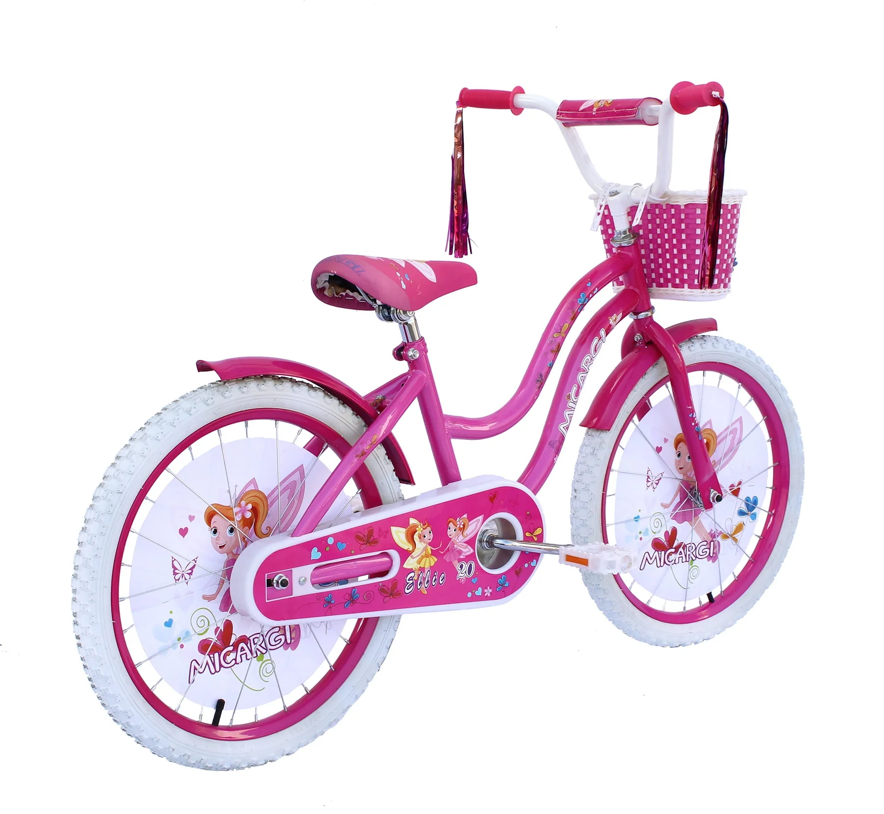 ELLIE-G-20-HPK-PK 20 in. Girls Bicycle, Hot Pink and Pink