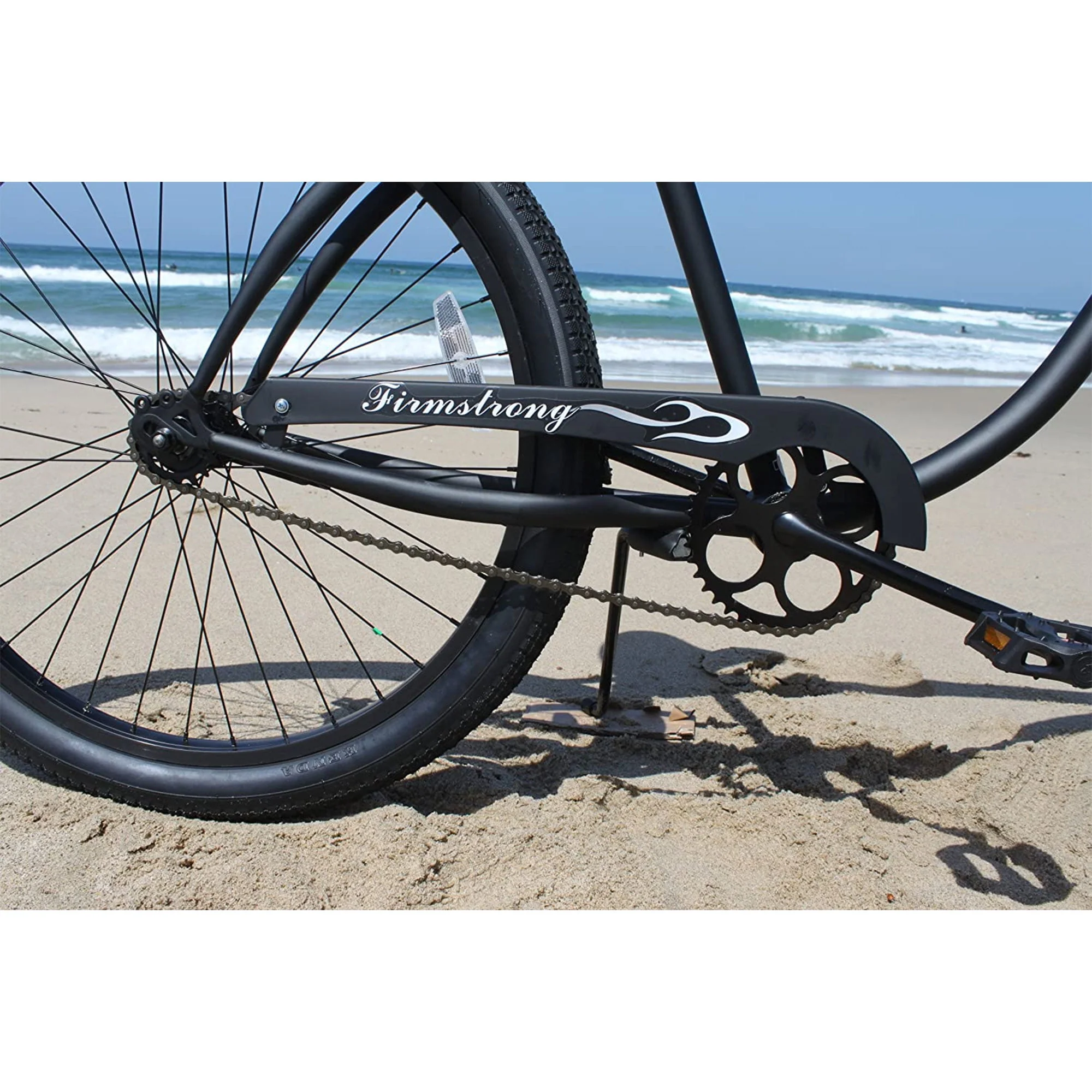 Firmstrong Bruiser Single Speed Men's 26 Inch Beach Cruiser Bike, Black