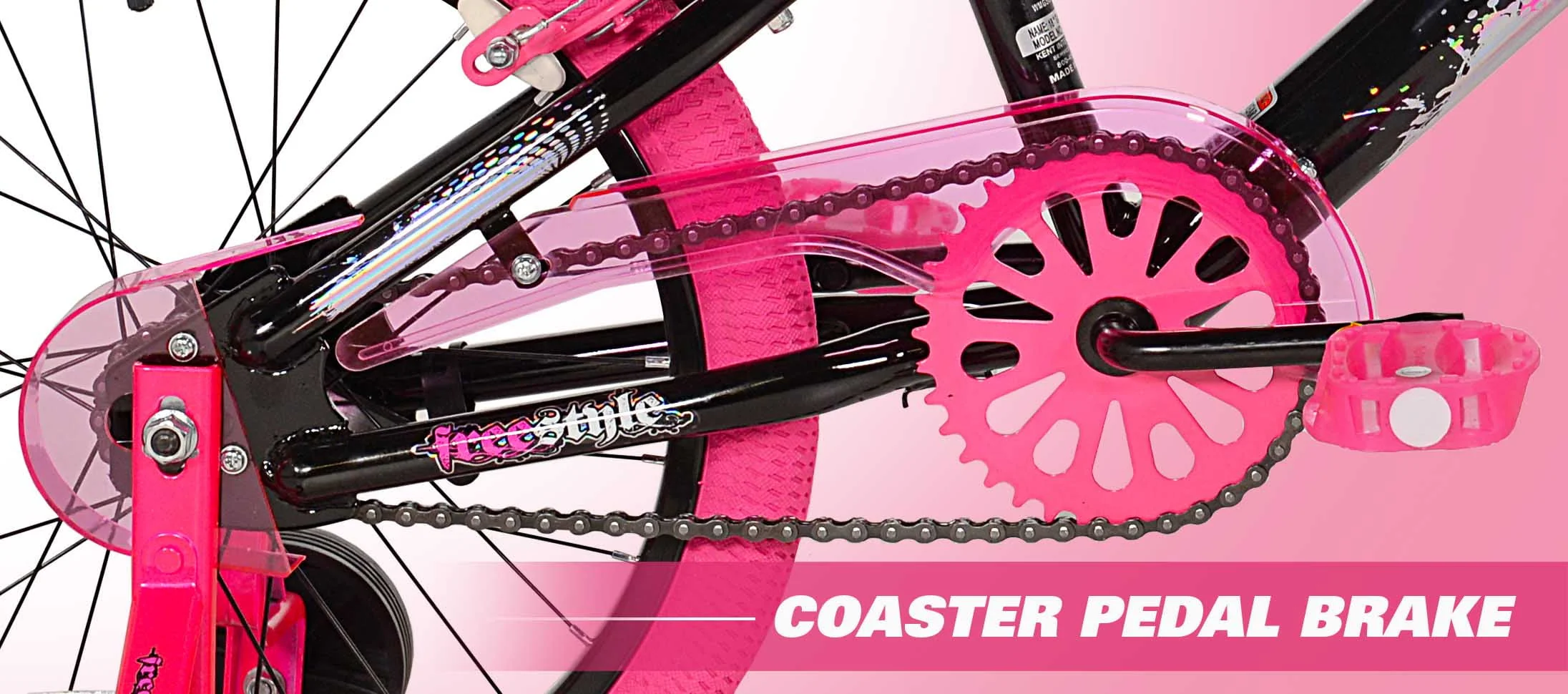 Bicycles 18 inch Girl's Sparkles Bicycle, Black and Pink