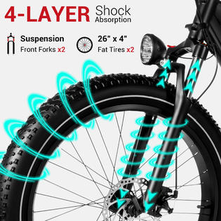 HIMIWAYBIKE Long Range Fat Tire Electric Bike Cruiser