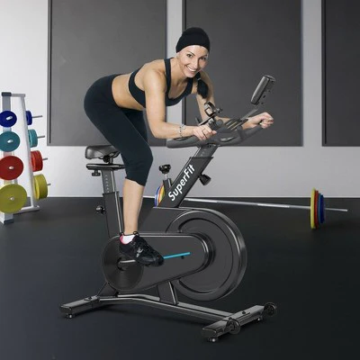 Costway Magnetic Exercise Gym Bike Indoor Cycling Bike w/Adjustable Seat Handle