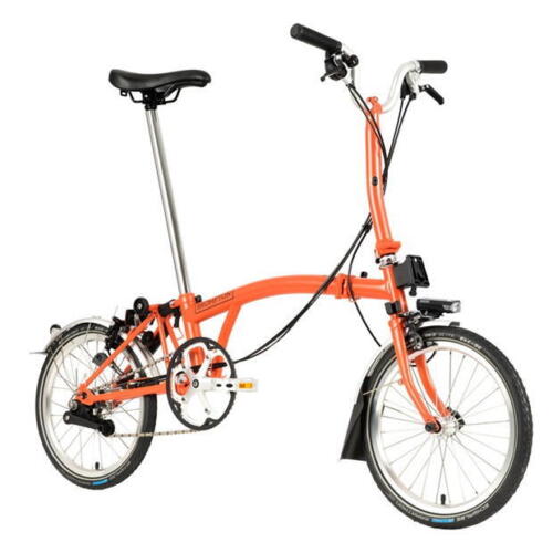 BROMPTON M6L C LINE FOLDING BIKE - FIRE CORAL (FREE 🌍WORLDWIDE🌍 SHIPPING!)s