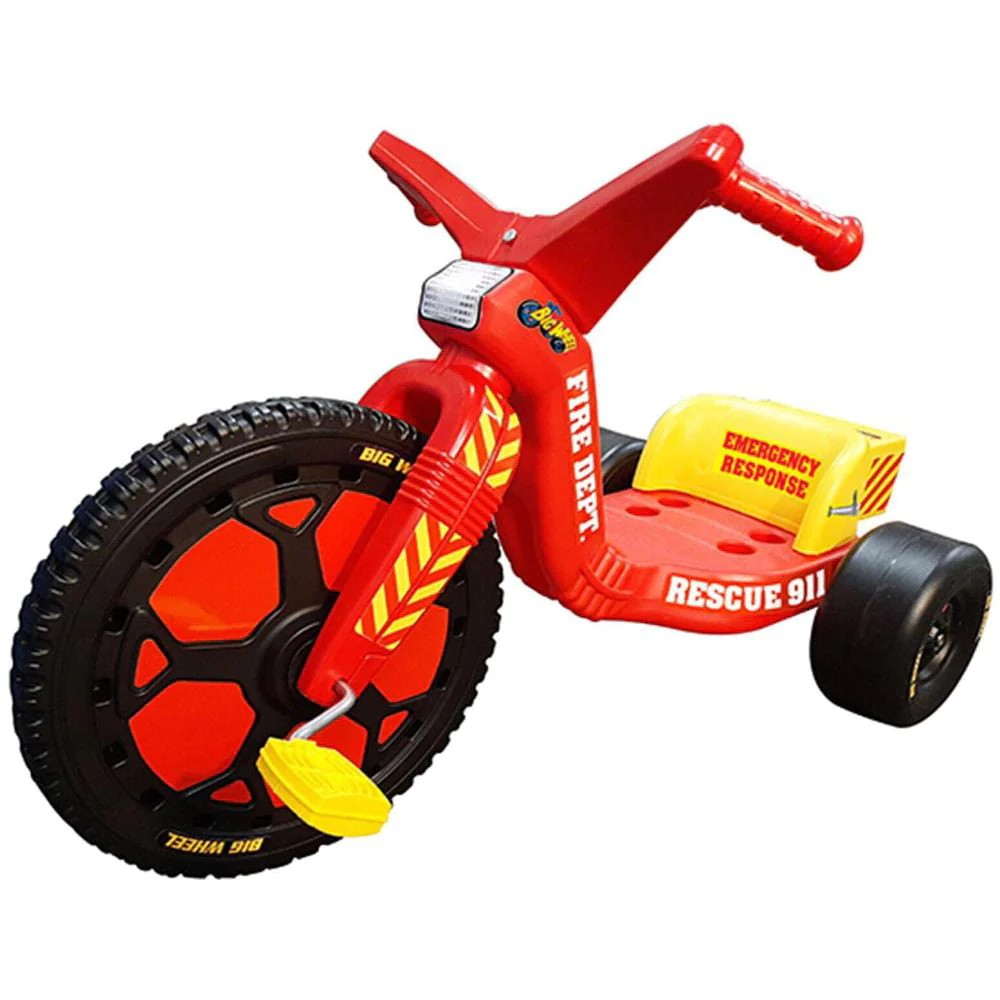 Fire & Rescue Big Wheel Spin-Out Racer 16 Inch Trike