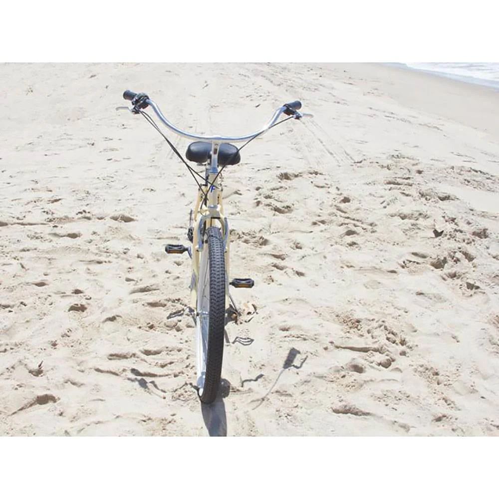 Firmstrong Urban Lady 7 Gear Speed Women's 26 Inch Beach Cruiser Bike, Vanilla