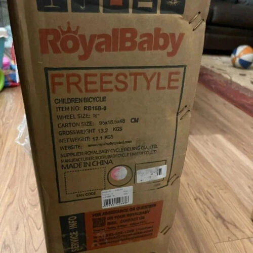 RoyalBaby Kids Bike Boys Girls Freestyle Bicycle 16 Inch with Training Wheels
