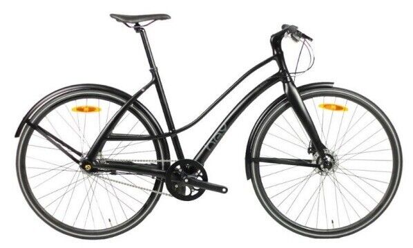 HEY BIKE 7 SPEED bicycle step through - Black- Medium - Commuter / Hybrid / City