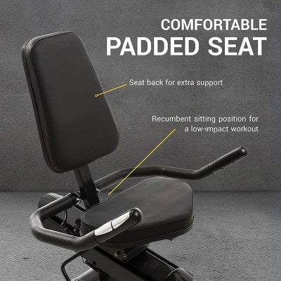 XTERRA Fitness SB250 Recumbent Exercise Bike - Black