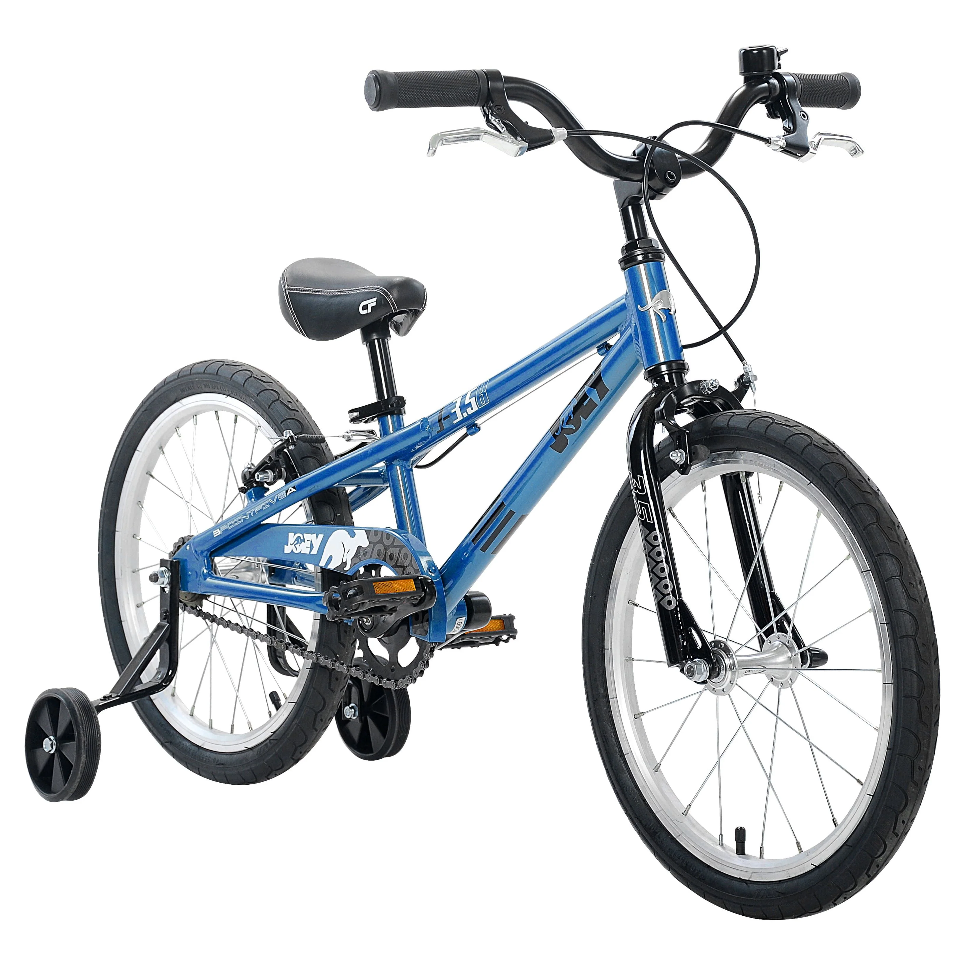 Joey 3.5 Ergonomic Kids Bicycle, For Boys or Girls, Age 3-6, Height 37-47 inches, in Blue