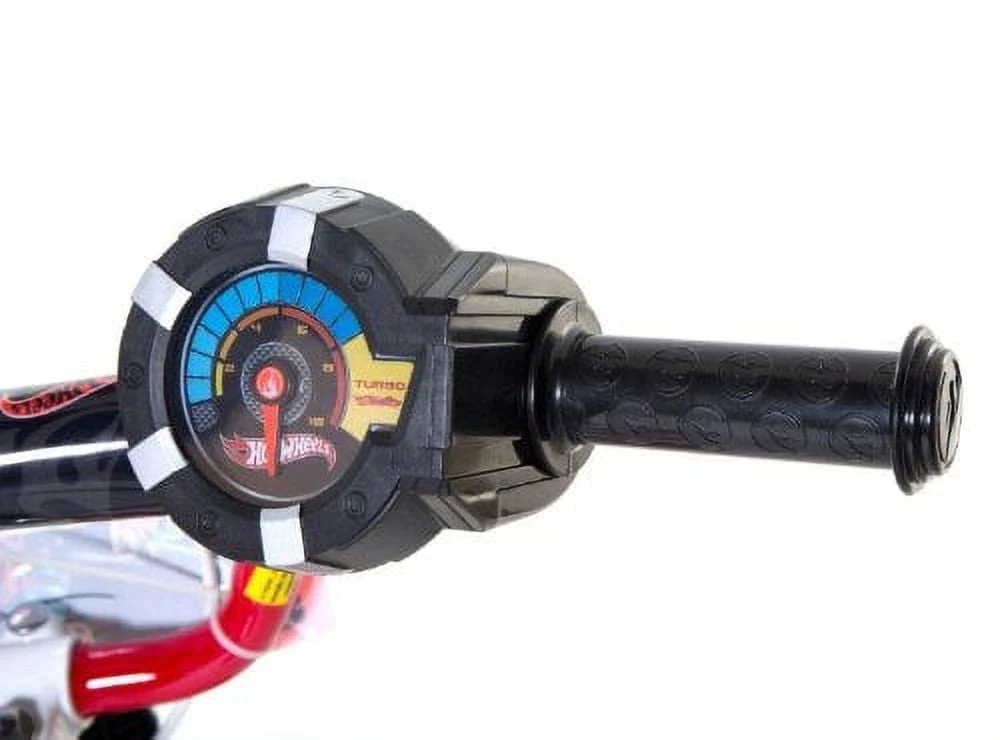 hot wheels boy's 16-inch bike, black/red/orange