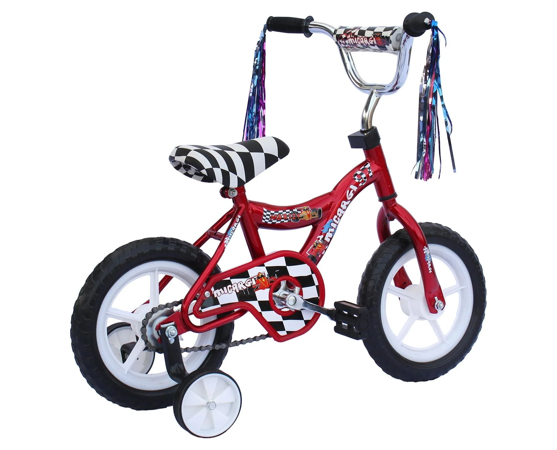 Wonder Wheels 12 In. Boy's or Girl's BMX Bicycle S-Type Frame EVA Tire No Brake Bike Kid's Bike - Red