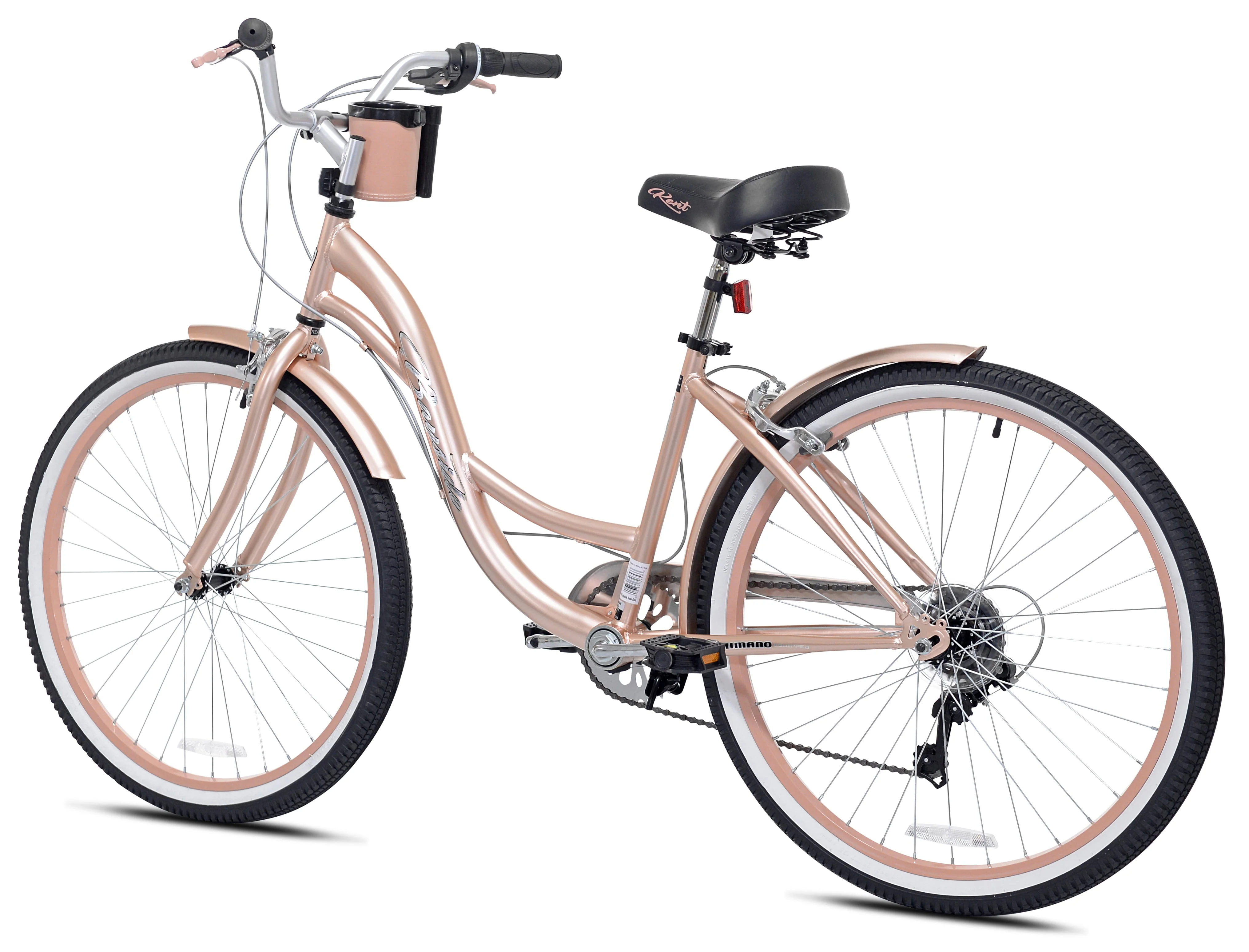 26 in. Bayside Women's Cruiser Bike, Rose Gold
