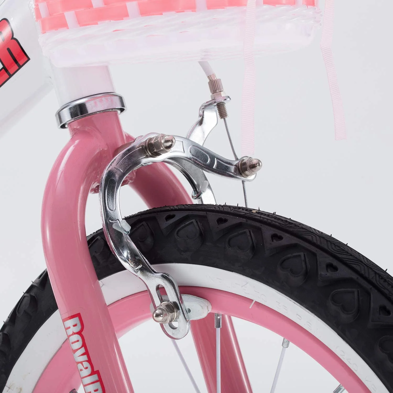 RoyalBaby Jenny Princess 18 inch Girl's Bicycle, White & Pink