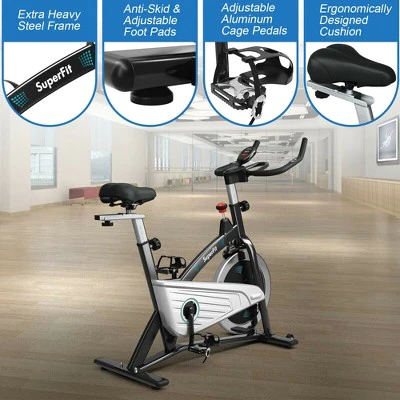 Costway 30Lbs Magnetic Stationary Training Bike Stationary Belt Drive Bicycle