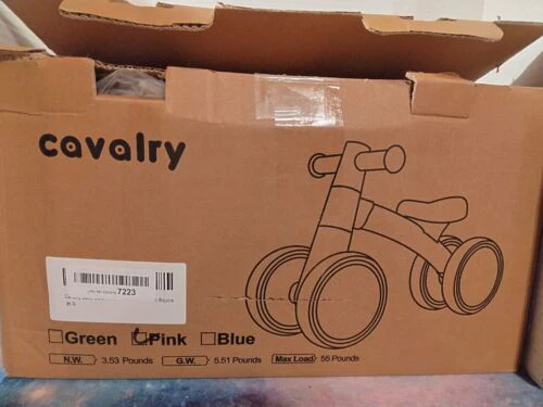 Cavalry Baby Balance Bike 1-3 Year Olds First Birthday Gift Ideal, No Pedal Sile