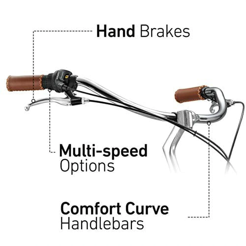 sixthreezero EVRYjourney Women's 3-Speed Step-Through Hybrid Cruiser Bicycle, 24