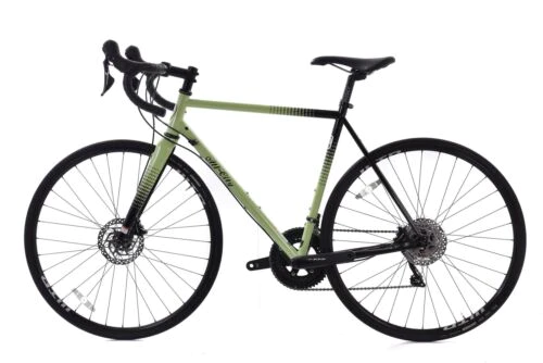 USED All-City Zig Zag 105 Steel Disc Road Bike Honeydew Bling 52cm