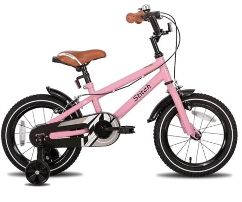 Children Bike STITCH Toddler Kids 14 Inch for 4-6 Years Bicycle PINK - No Seat