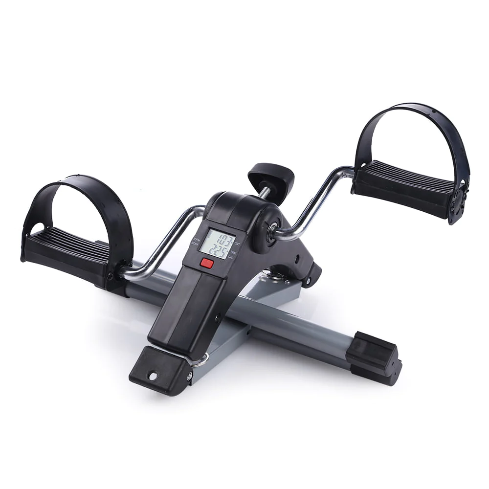 Himaly Pedal Exerciser, Folding Mini Trainer Bikes, Under Desk Exercise Bicycles, Holds 240 lbs
