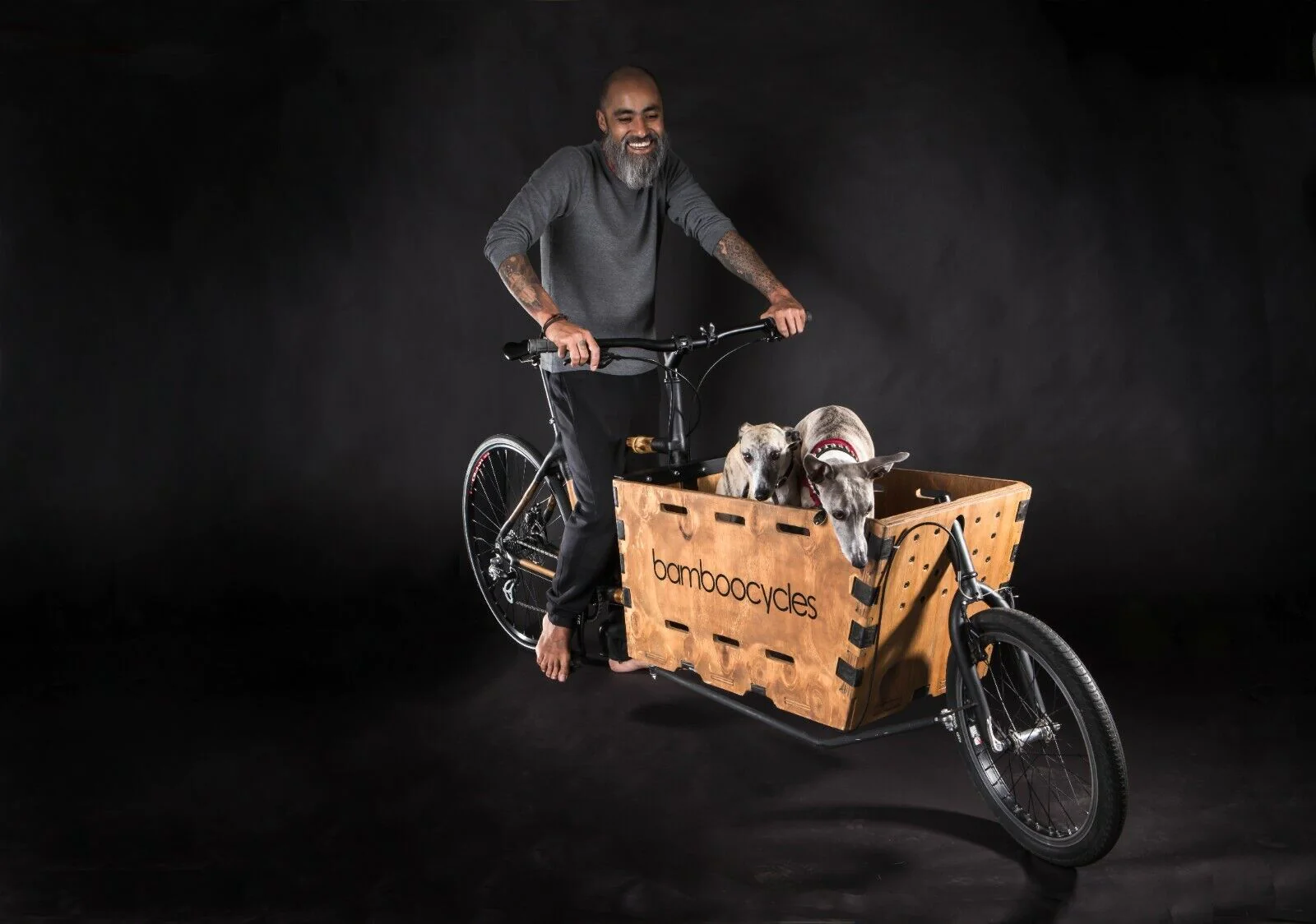 Bamboocycles Merced CARGOBIKE (20"+700x32-8 speed+Disc Brakes) Ships in flat box