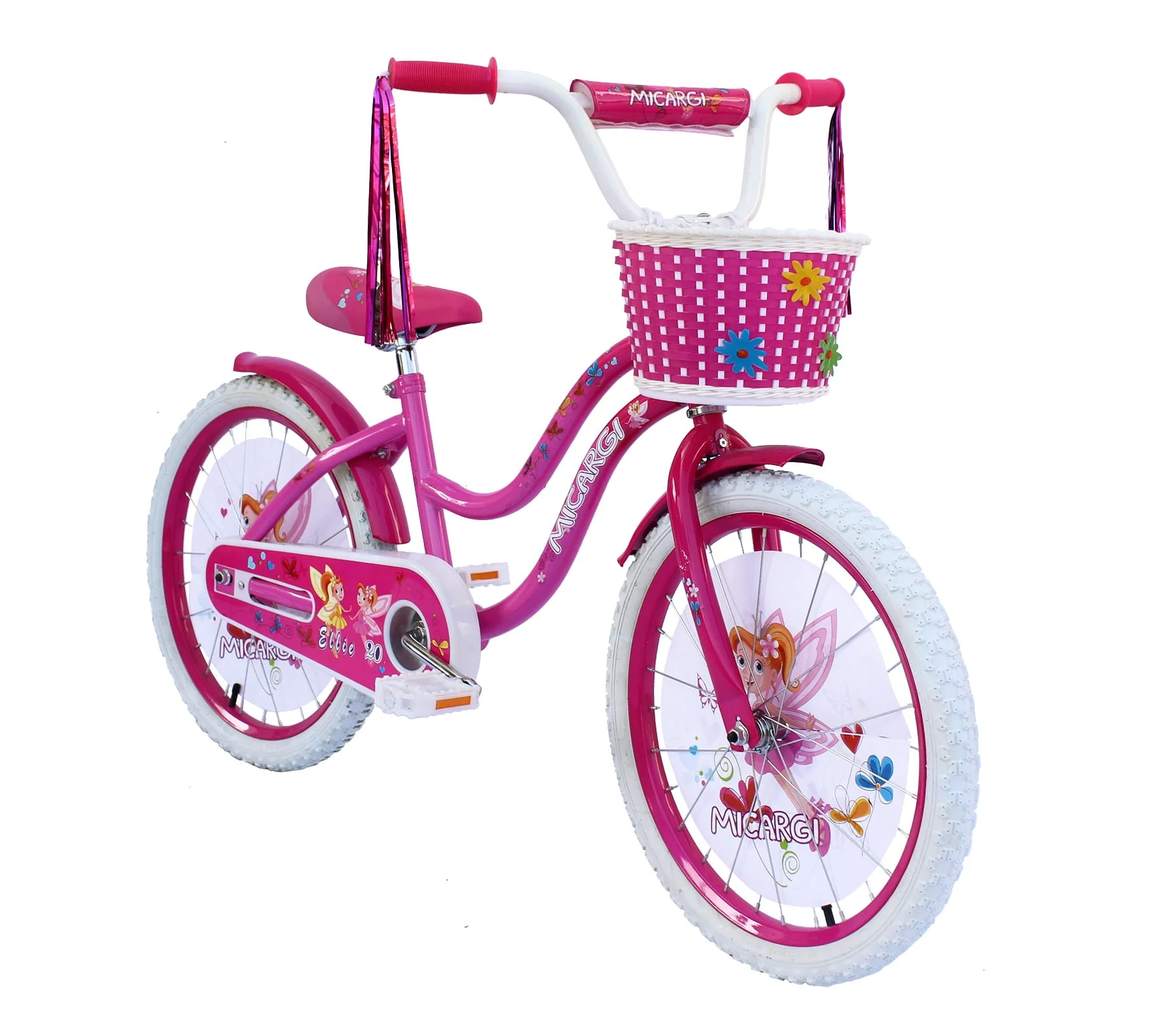 ELLIE-G-20-HPK-PK 20 in. Girls Bicycle, Hot Pink and Pink