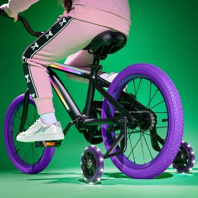 Jetson Light Rider 16" Kids'  Light Up Bike - Black/Purple