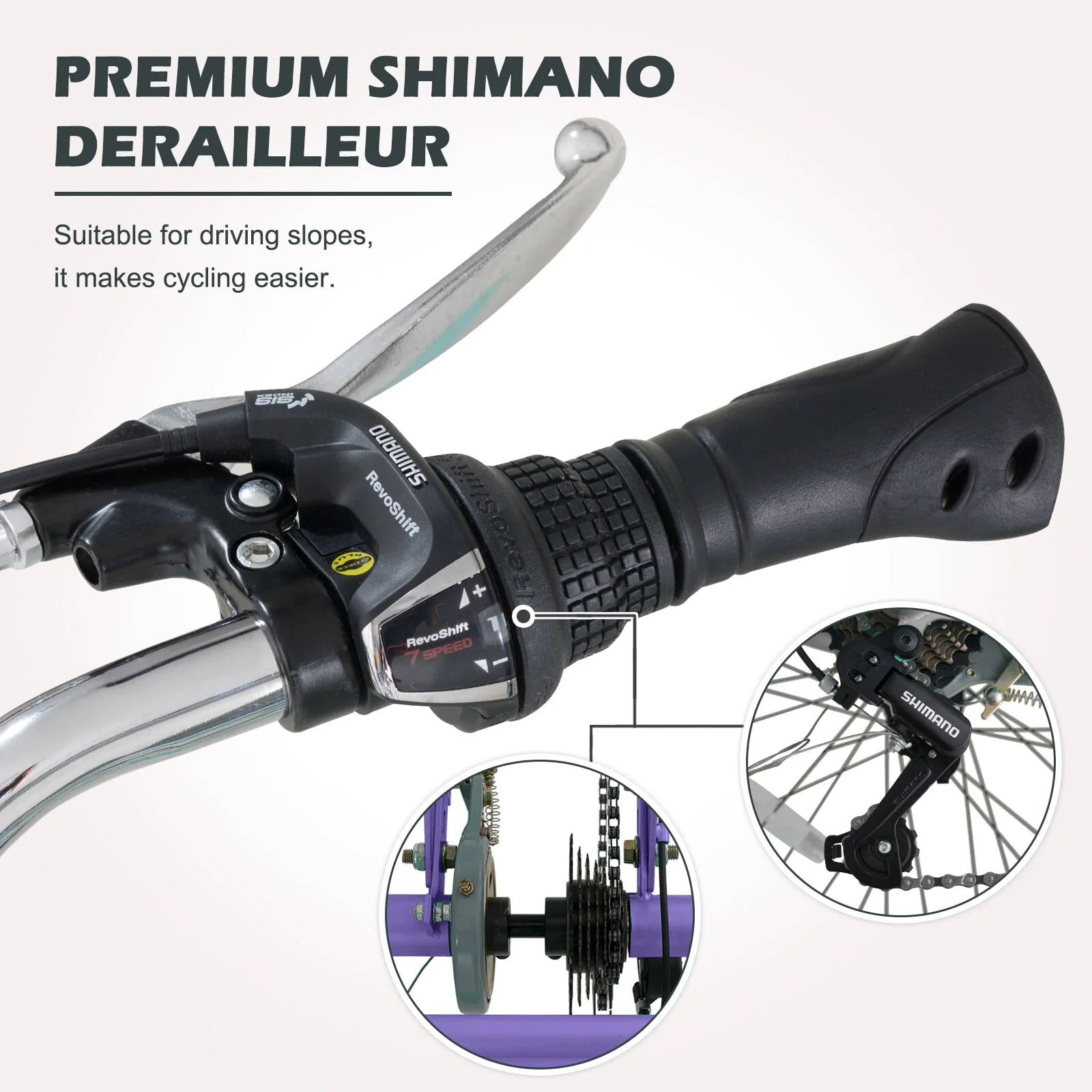 Lilypelle 24/26 inch Adult Tricycle for Women Men Seniors 7-Speed Three Wheel Cruiser Bike Trike with Large Basket, Low Step Through Frame,Exercise Shopping Tricycle Adult (Foldable&Non-foldable)