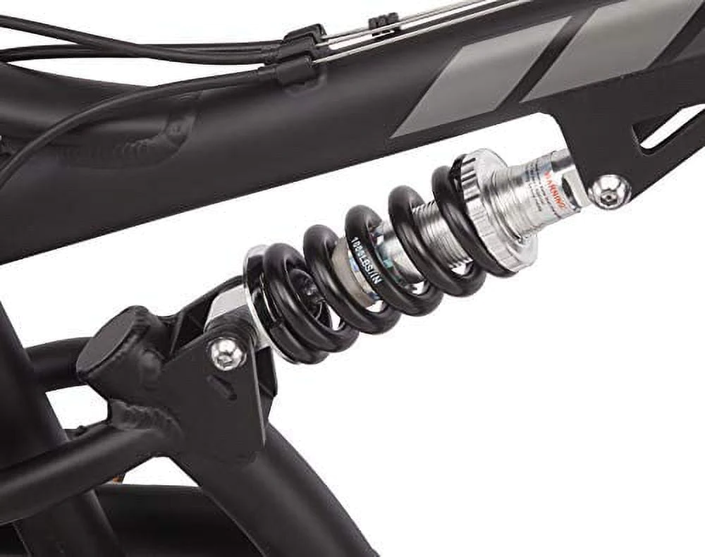 Schwinn S29 Men’s Mountain Bike, 29 In. Wheels, 18 In. and Medium Aluminum Frame, Dual-Suspension, Mechanical Disc Brakes, Matte Black