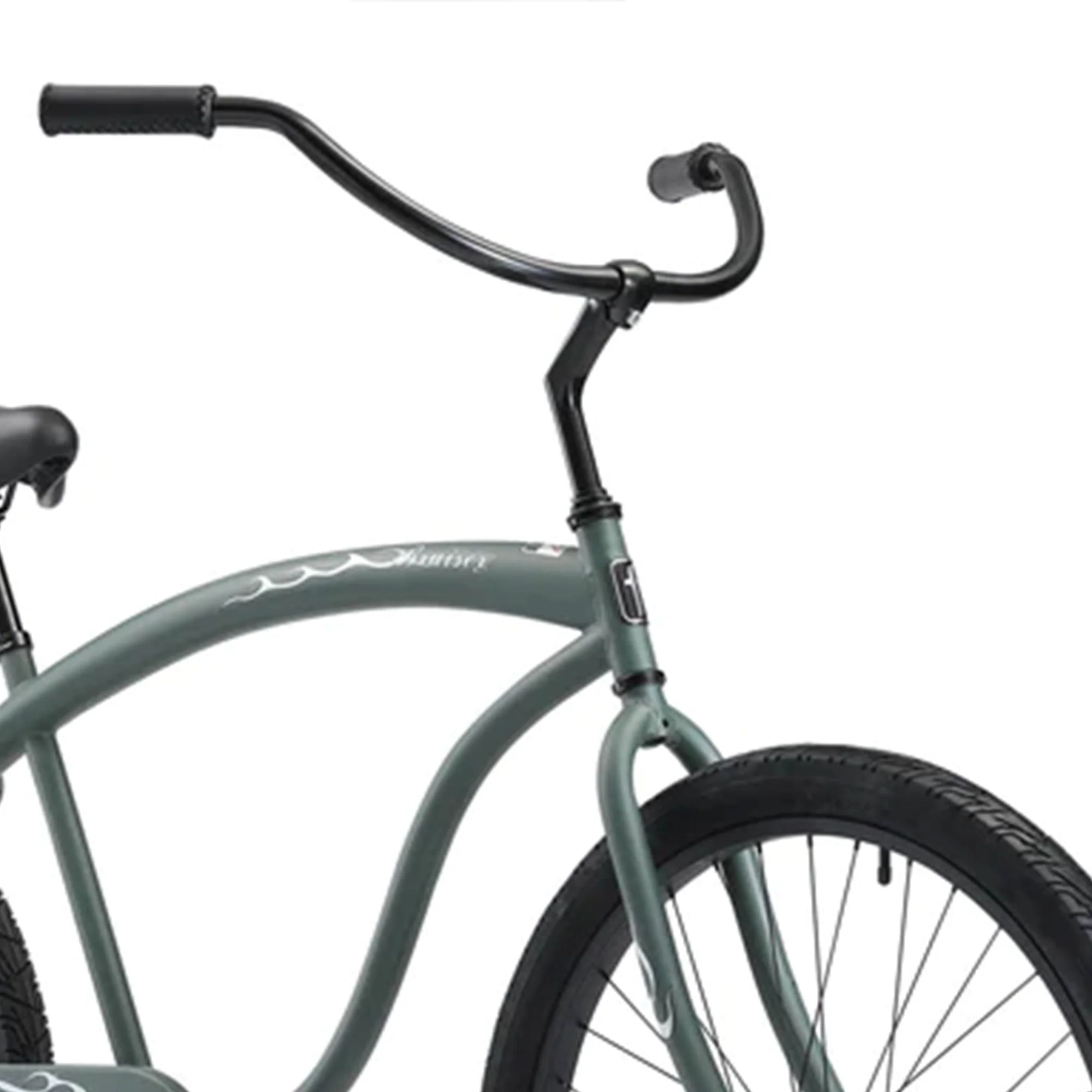 Firmstrong Bruiser Single Speed Men's 26 In Beach Cruiser Bike, Army Green