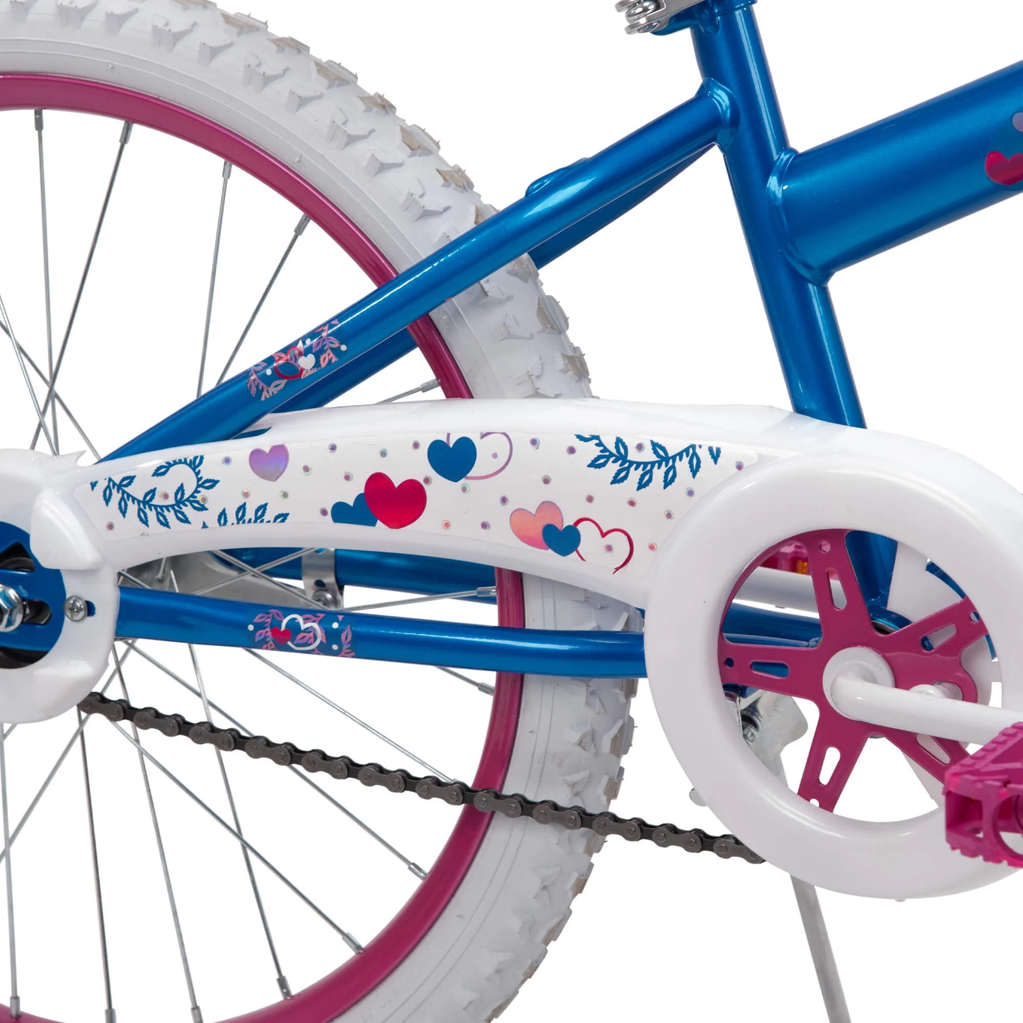 20 in. Sea Star Girl Kids Bike, Blue and Pink