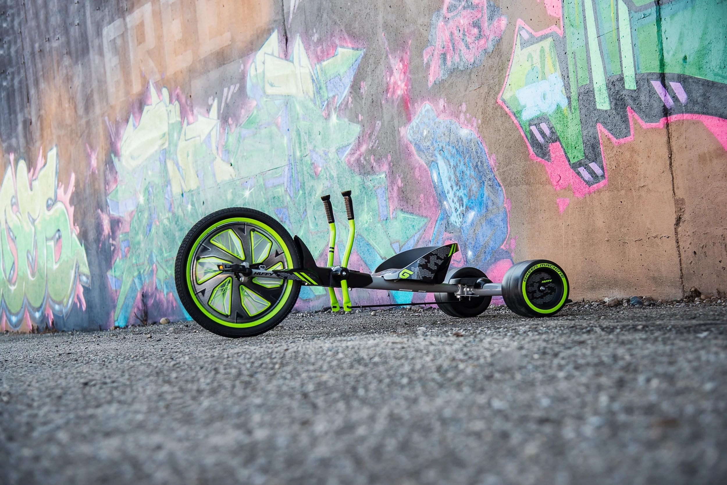 Huffy Green Machine 20-inch 3-Wheel Tricycle in Green and Gray