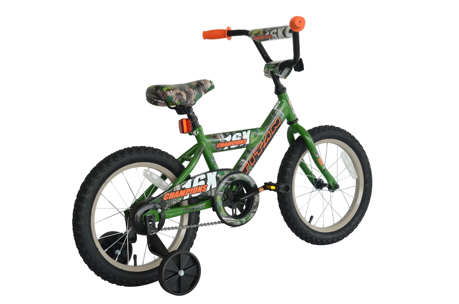 TITAN Champion 16-Inch Boys BMX Bicycle with Training Wheels, Camo