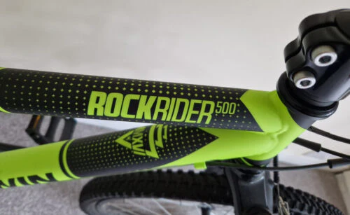 24 INCH KIDS MOUNTAIN BIKE ROCKRIDER ST 500 9-12 YEARS OLD - NEON YELLOW