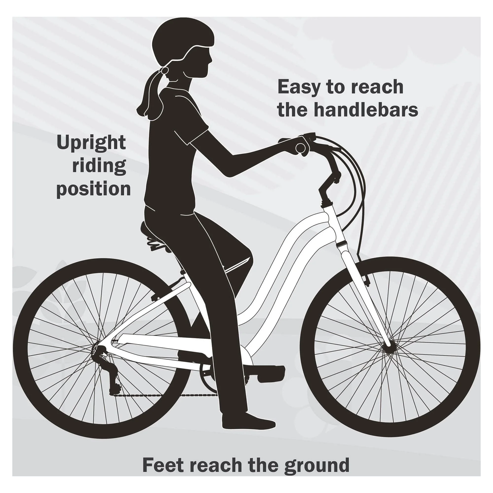 Huffy 24” Cranbrook Women's Comfort Cruiser Bike, High Tide