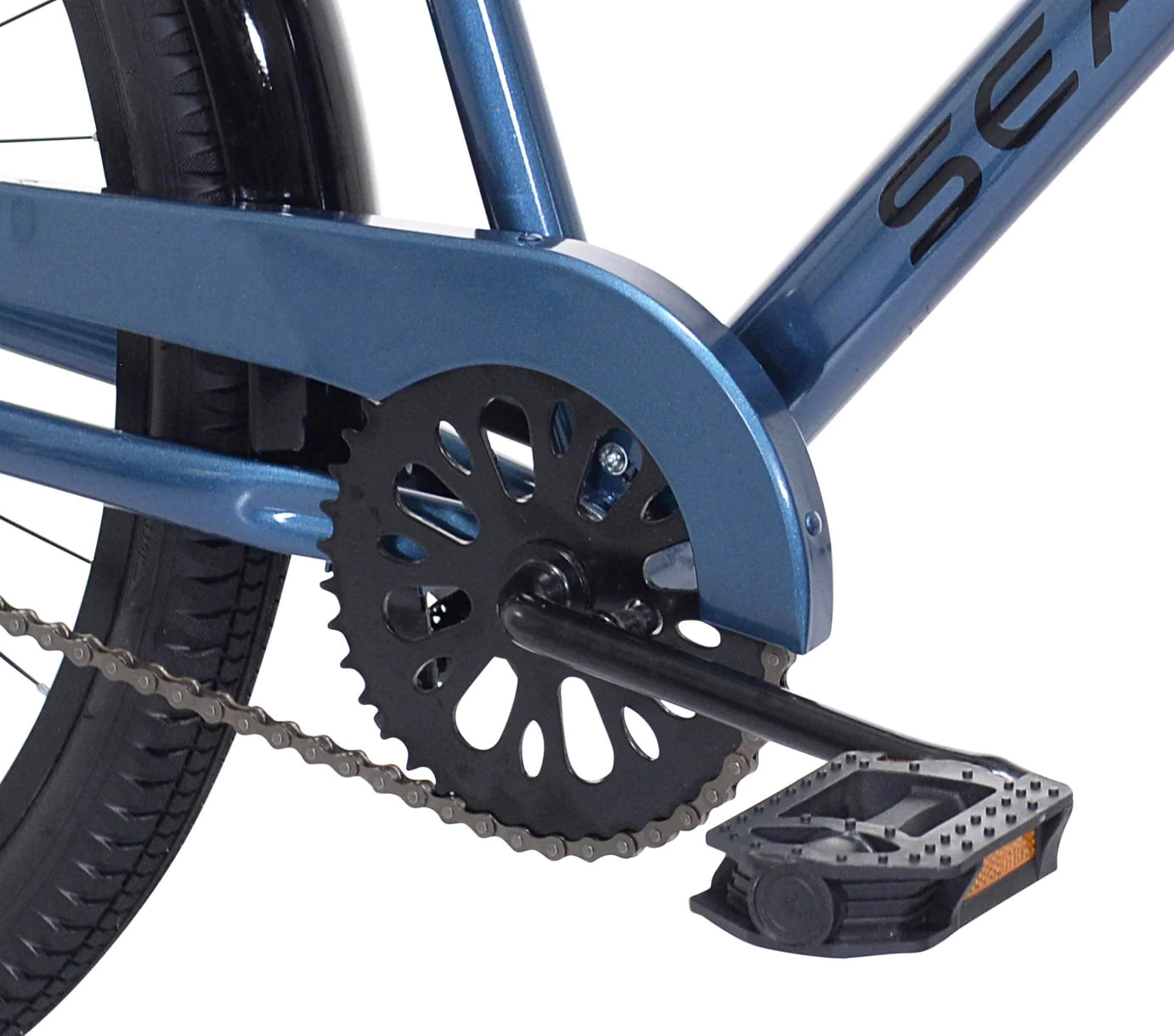 Kent Bicycles 27.5 in Male Sea Change Beach Cruiser Bike, Metallic Blue