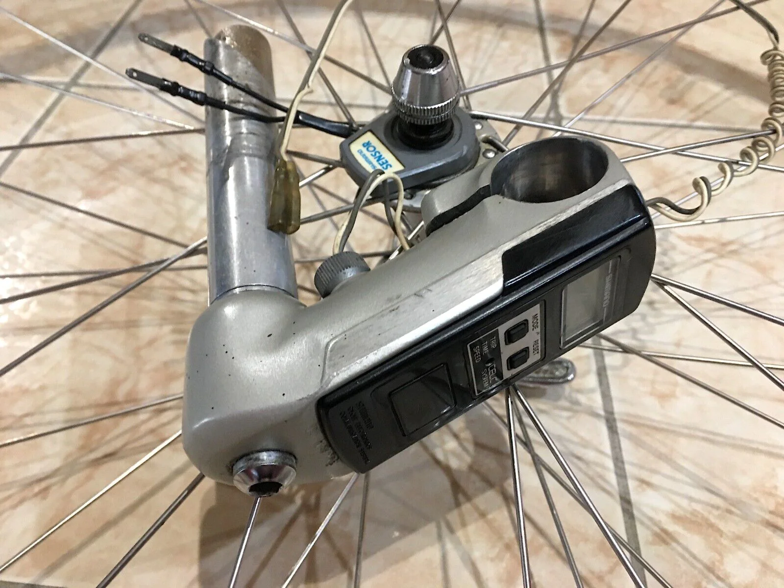 SHIMANO CELC SH-CE10 bike computer stem - Rare As - Complete