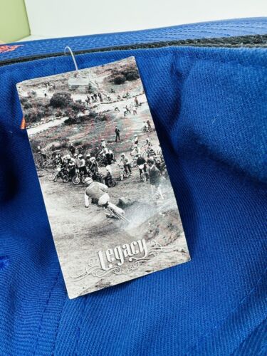 Odyssey Bmx Legacy Fitted Hat Blue Orange Odsy 7 1/2