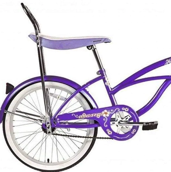 Wonder Wheels 20 In. Beach Cruiser Lowrider Coaster Brake Single Speed Bicycle, Bike With Banana Seat Stainless Steel Spokes One Piece Crank Alloy Rims 36 H - Red