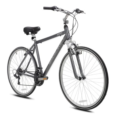 Kent Men's Ridgeway Sport 700c/28" Hybrid Bike - Gray