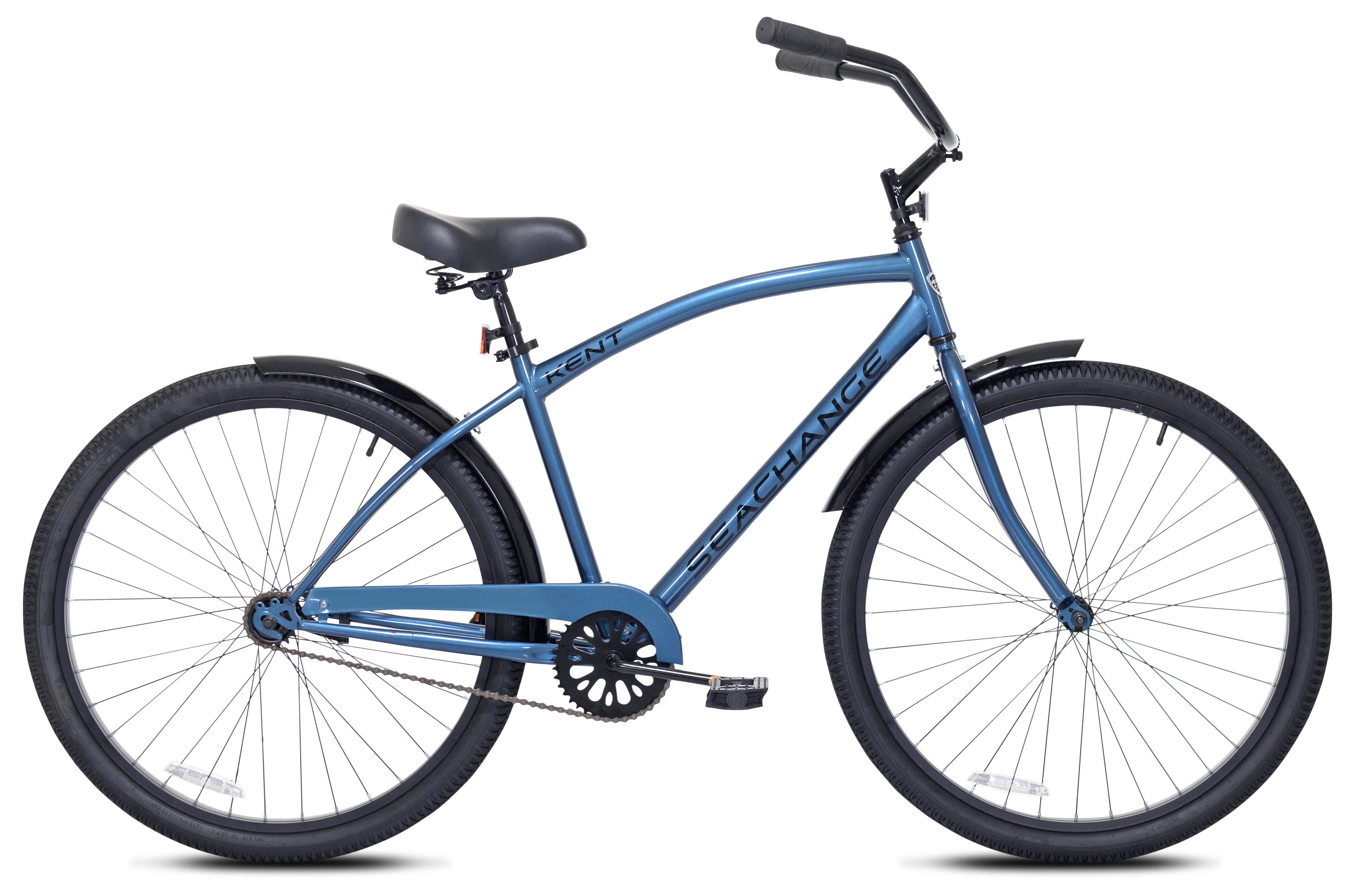 Kent Bicycles 27.5 in Male Sea Change Beach Cruiser Bike, Metallic Blue