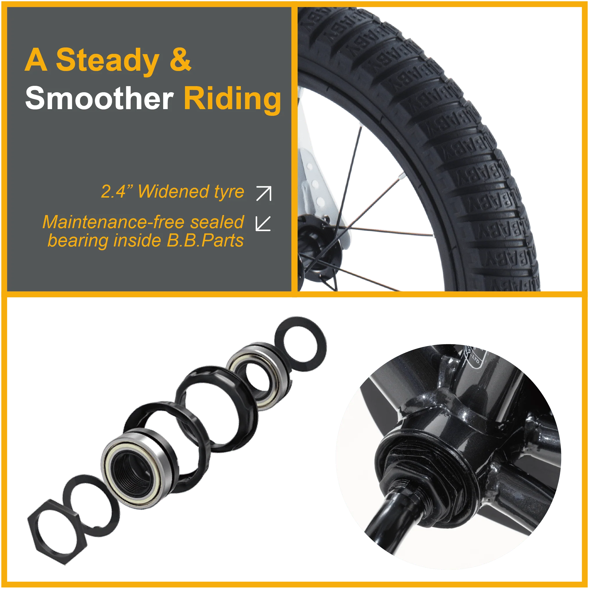 Royalbaby Boys Girls Kids Bike 18 In BMX Freestyle Black 2 Hand Brakes Bicycles with Kickstand