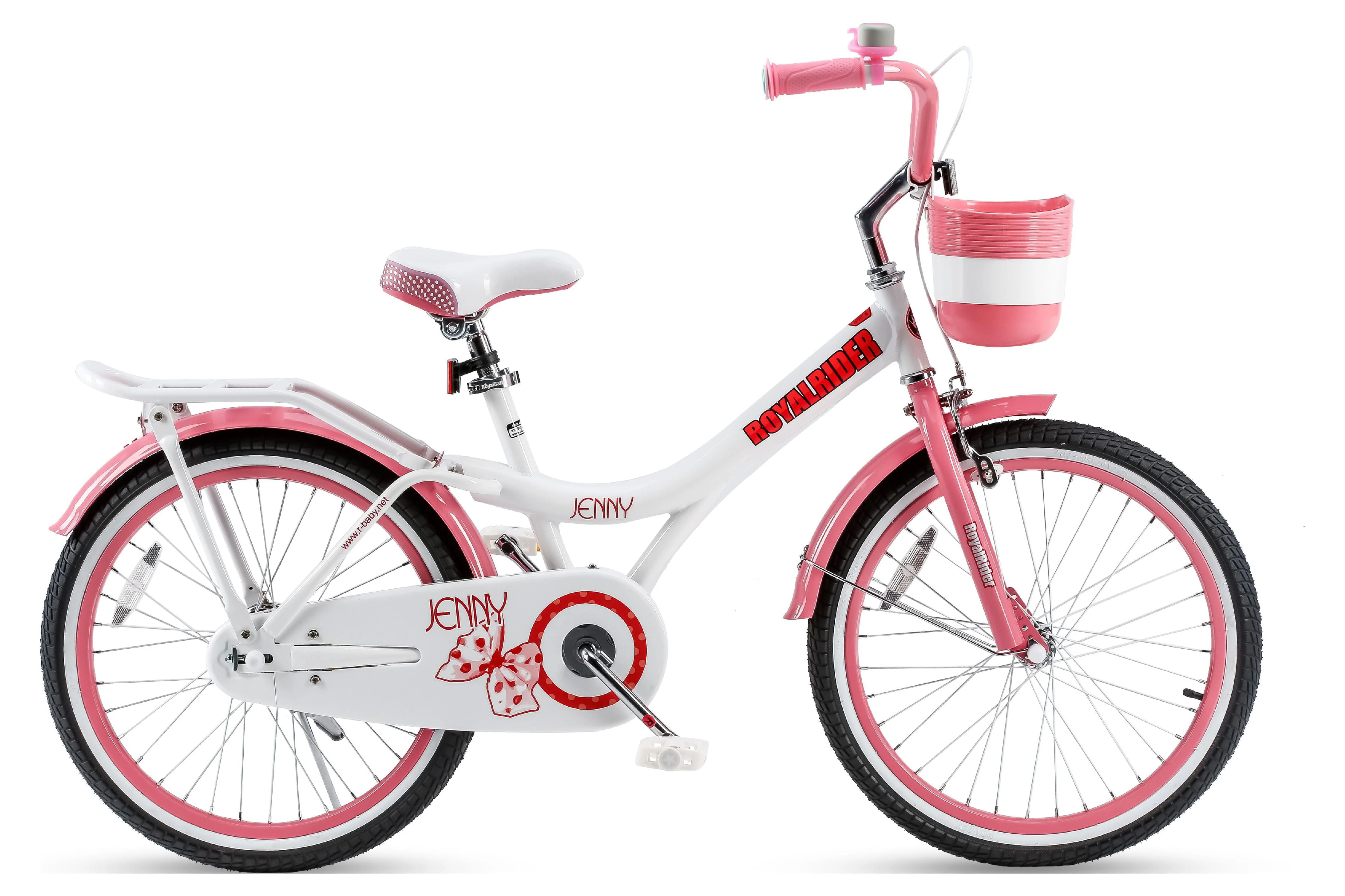 Royalbaby Jenny Princess 20 inch Girl's Bicycle, White & Pink
