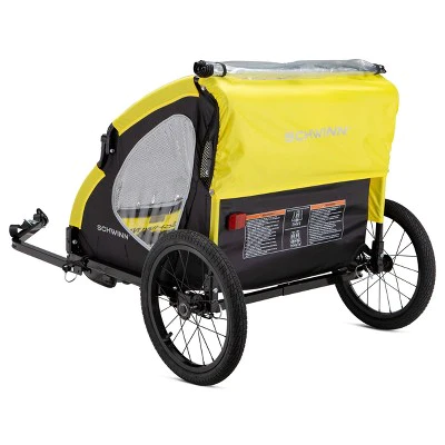 Schwinn Prescott Bike Trailer - Yellow/Black
